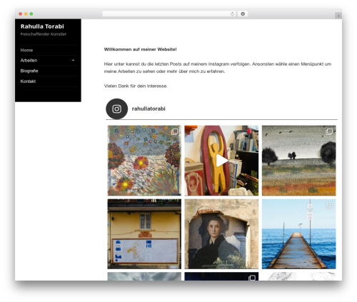 WordPress theme verticalmenu - artorabi.de