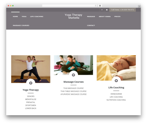 WordPress theme WP Day Spa - yogatherapymarbella.com