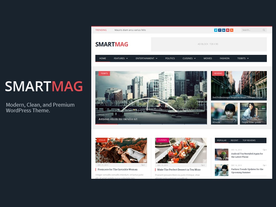 Best WordPress template Smart Mag Child