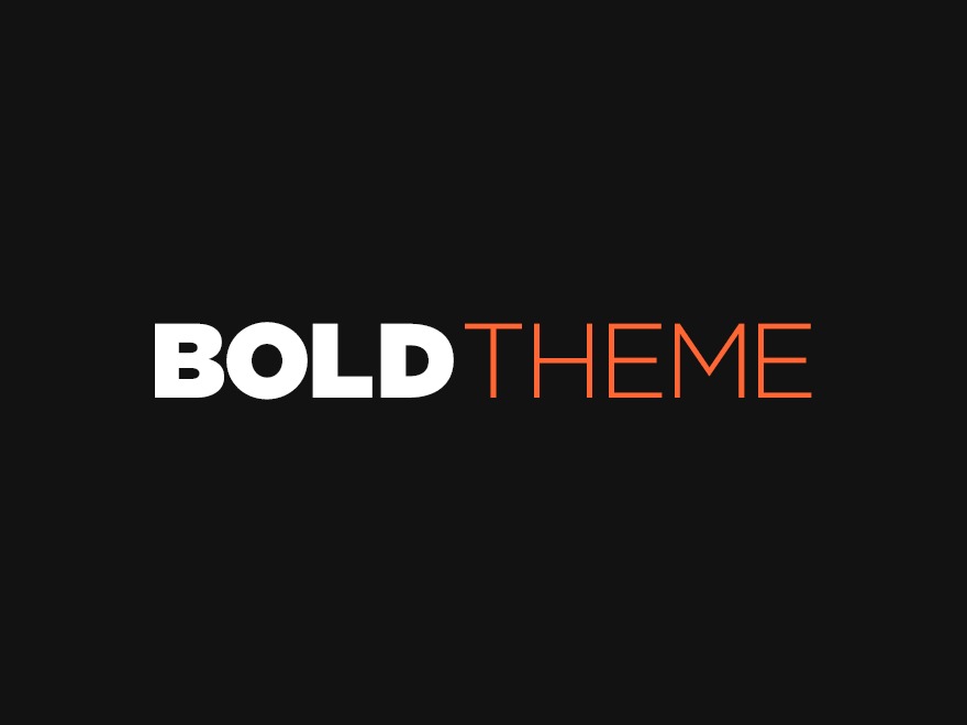Bold theme WordPress