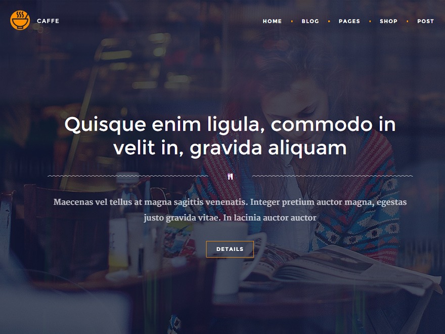 Caffe WordPress Theme WordPress restaurant theme by Burak Aydin