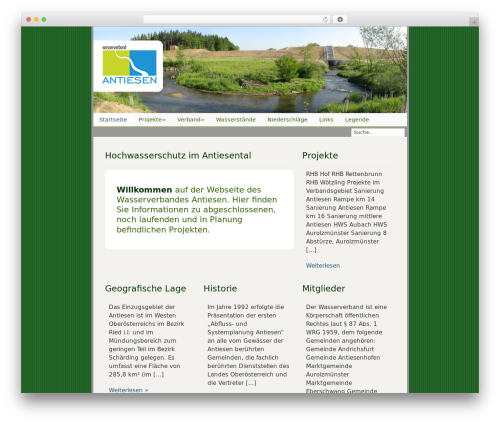 Catalyst WordPress page theme - wv-antiesen.at