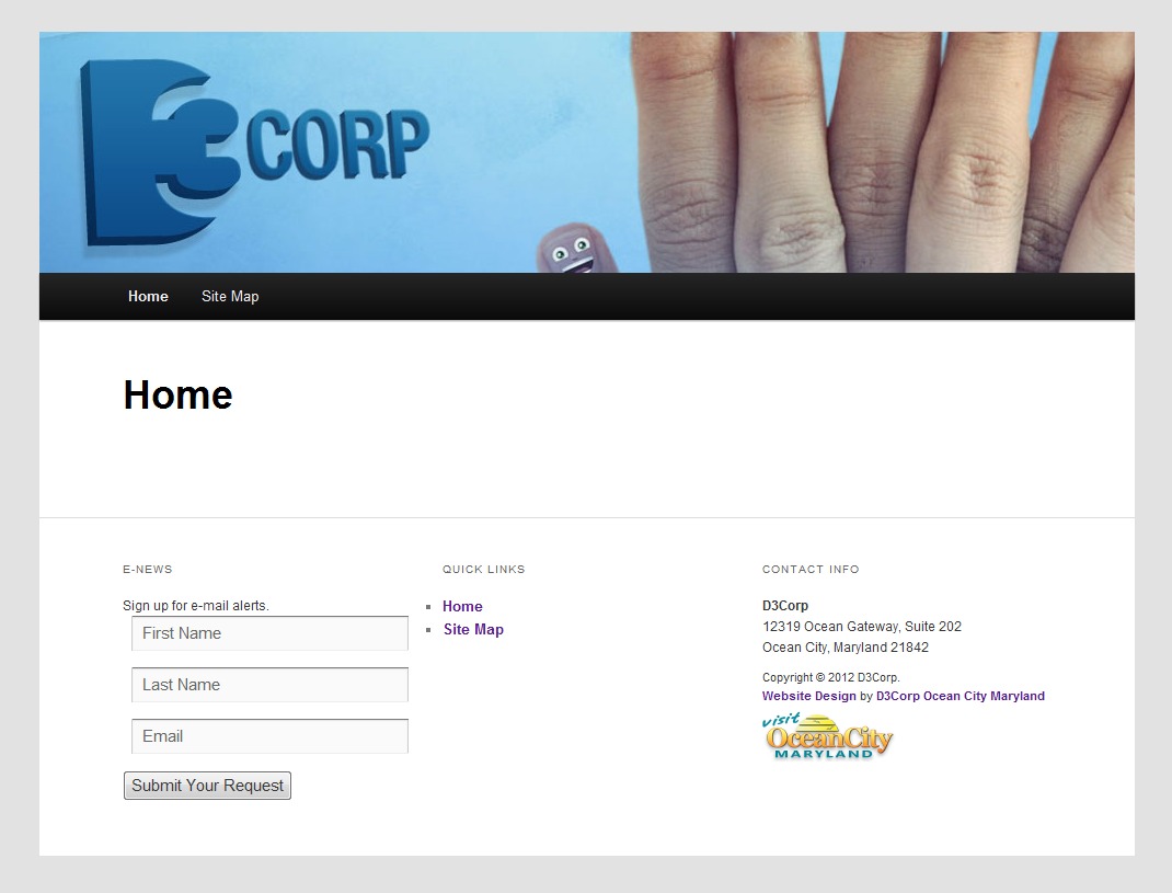D3corp top WordPress theme by D3Corp