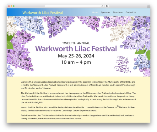 Events Manager free WordPress plugin - warkworthlilacfestival.ca