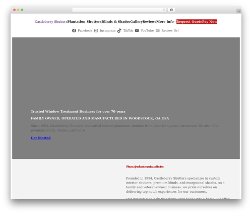 Wpforms lead forms WordPress plugin - castleberryshutters.com