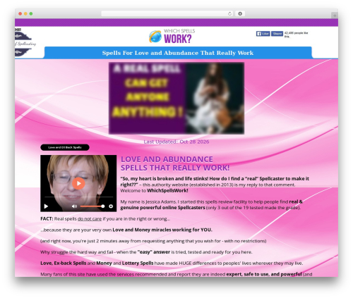 Responsive WordPress theme - whichspellswork.com