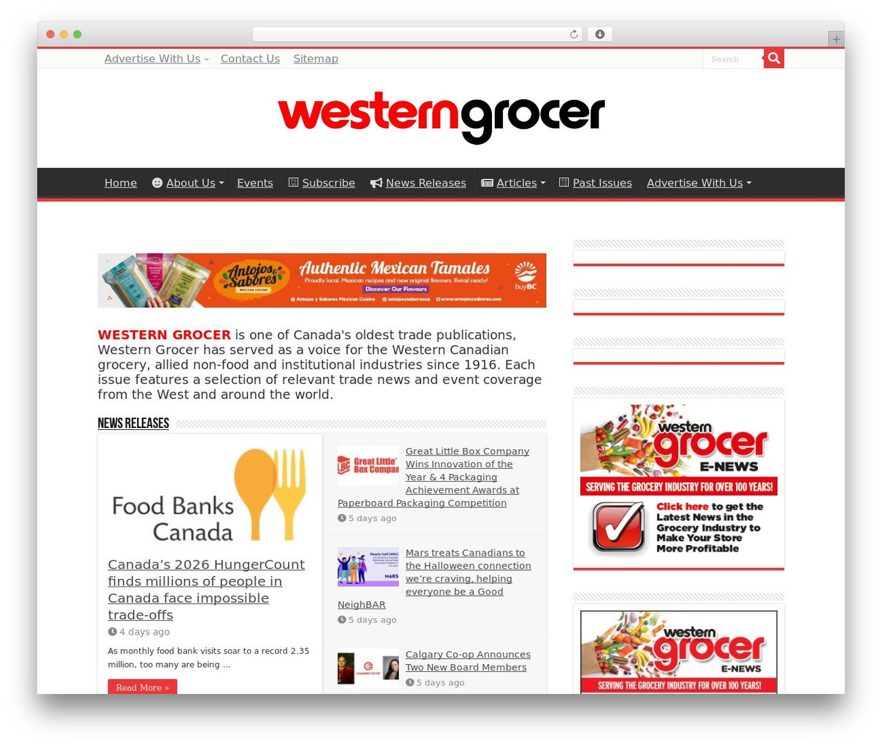 Sahifa top WordPress theme - westerngrocer.com
