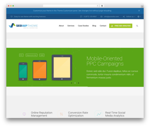 SEOWP WordPress theme - wordpressthemeshosting.ca