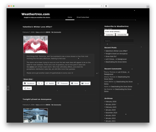 SimpleDark best WordPress theme - weathertrex.com SimpleDark best WordPress theme - weathertrex.com
