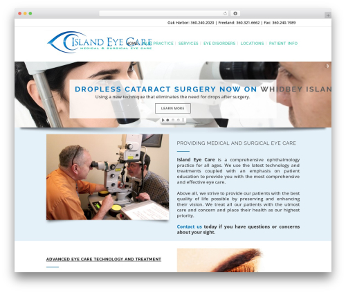 Stockholm WordPress theme - whidbeyislandeyecare.com