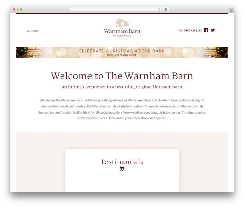 Theme WordPress Warnham Barn - warnhambarn.co.uk