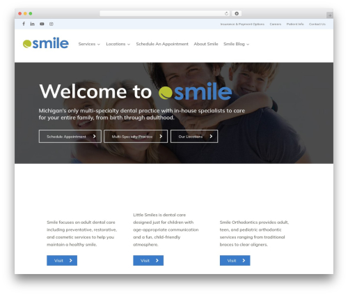 Theme WordPress Salient - smiledentalpartners.com