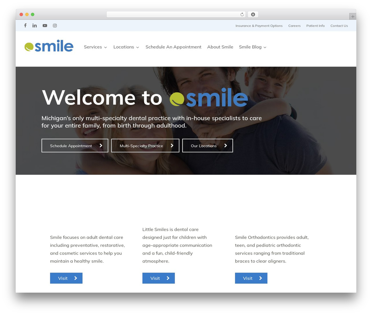 Theme WordPress Salient - smiledentalpartners.com