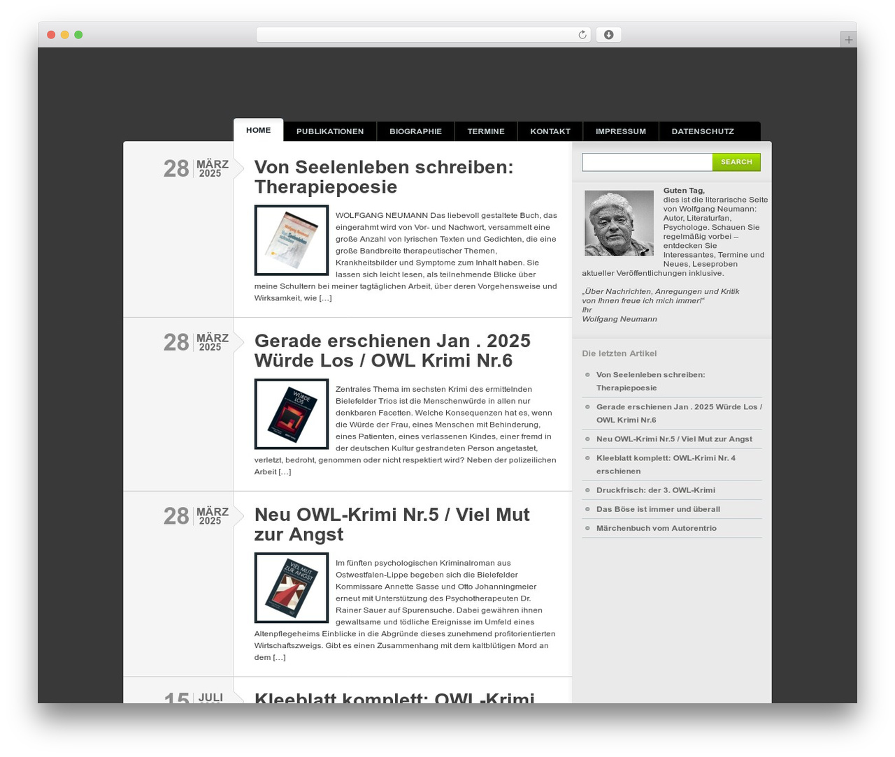 Typebased WP theme - wolfgangneumann.net