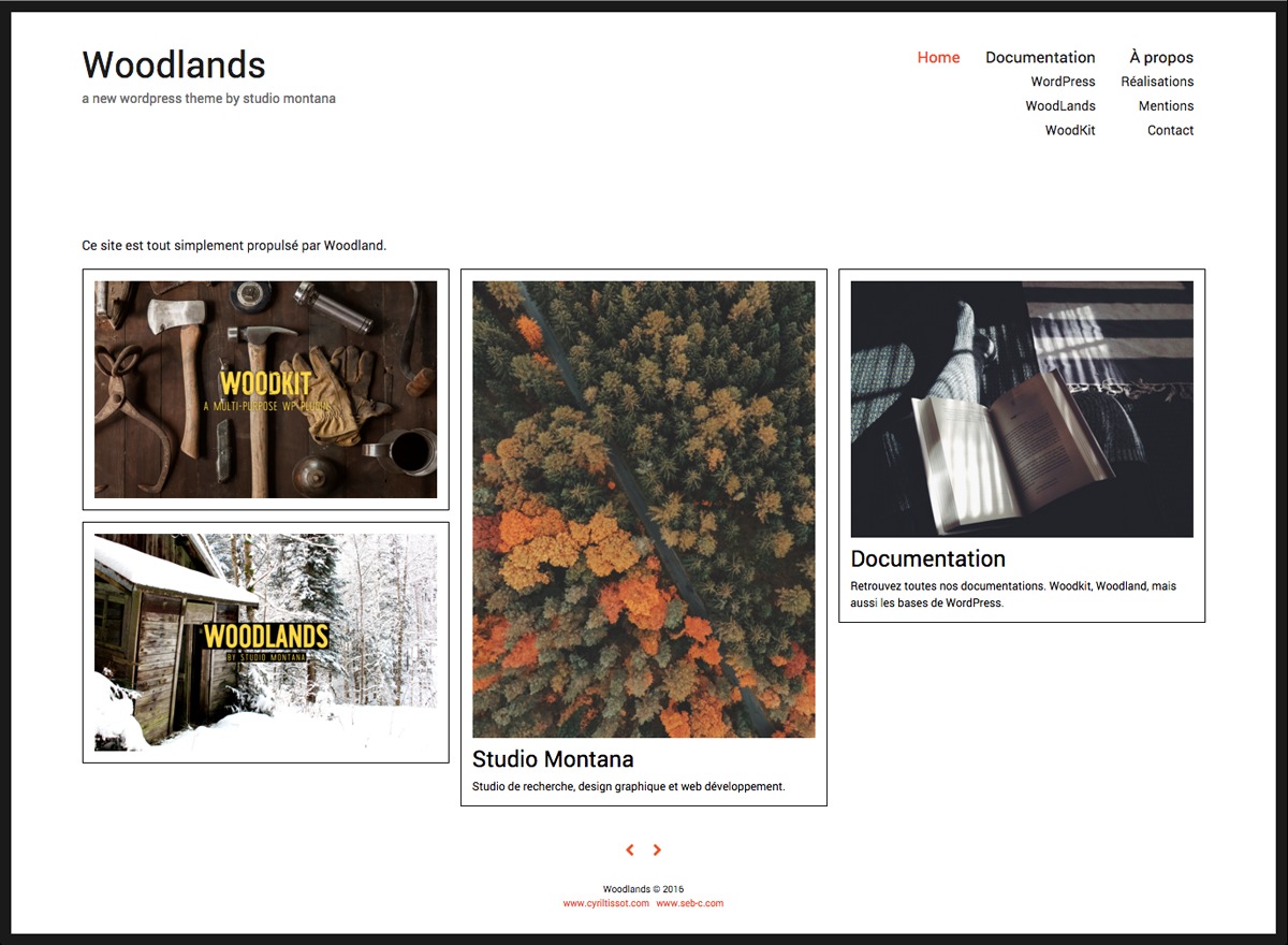 Woodlands WP theme