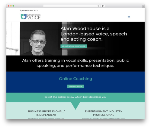 WordPress theme Divi - woodhouse-voice.co.uk