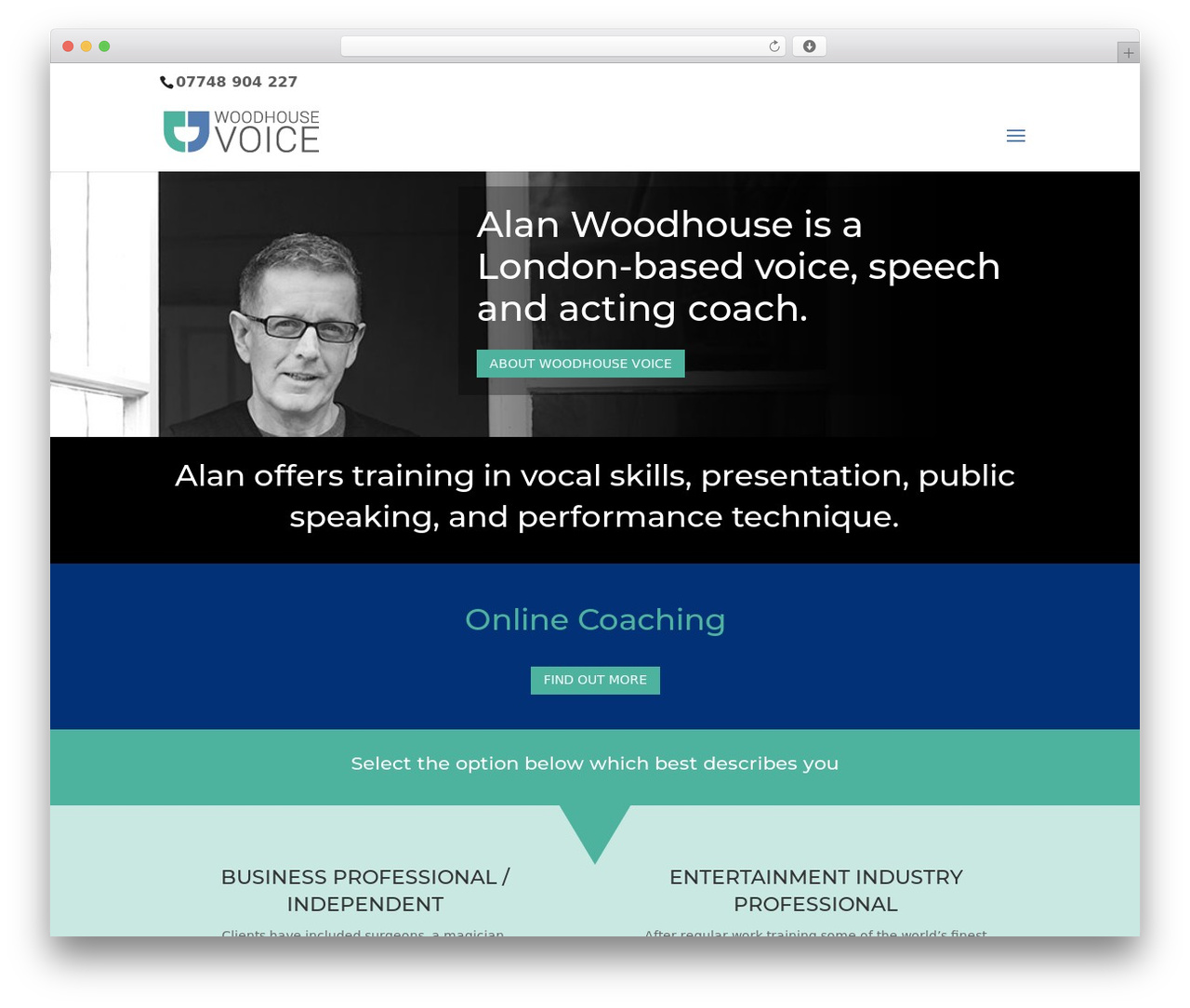 WordPress theme Divi - woodhouse-voice.co.uk