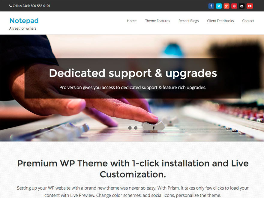 WordPress theme Prism Pro by IdeaBox Themes