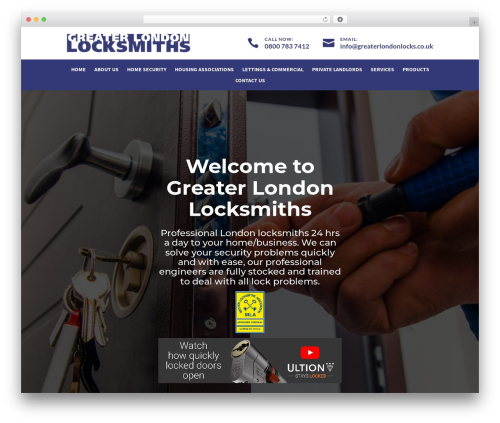 WordPress theme Divi - greaterlondonlocks.co.uk