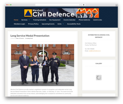 WordPress theme Resort - wexfordcivildefence.com