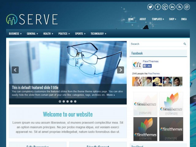 WordPress theme Serve