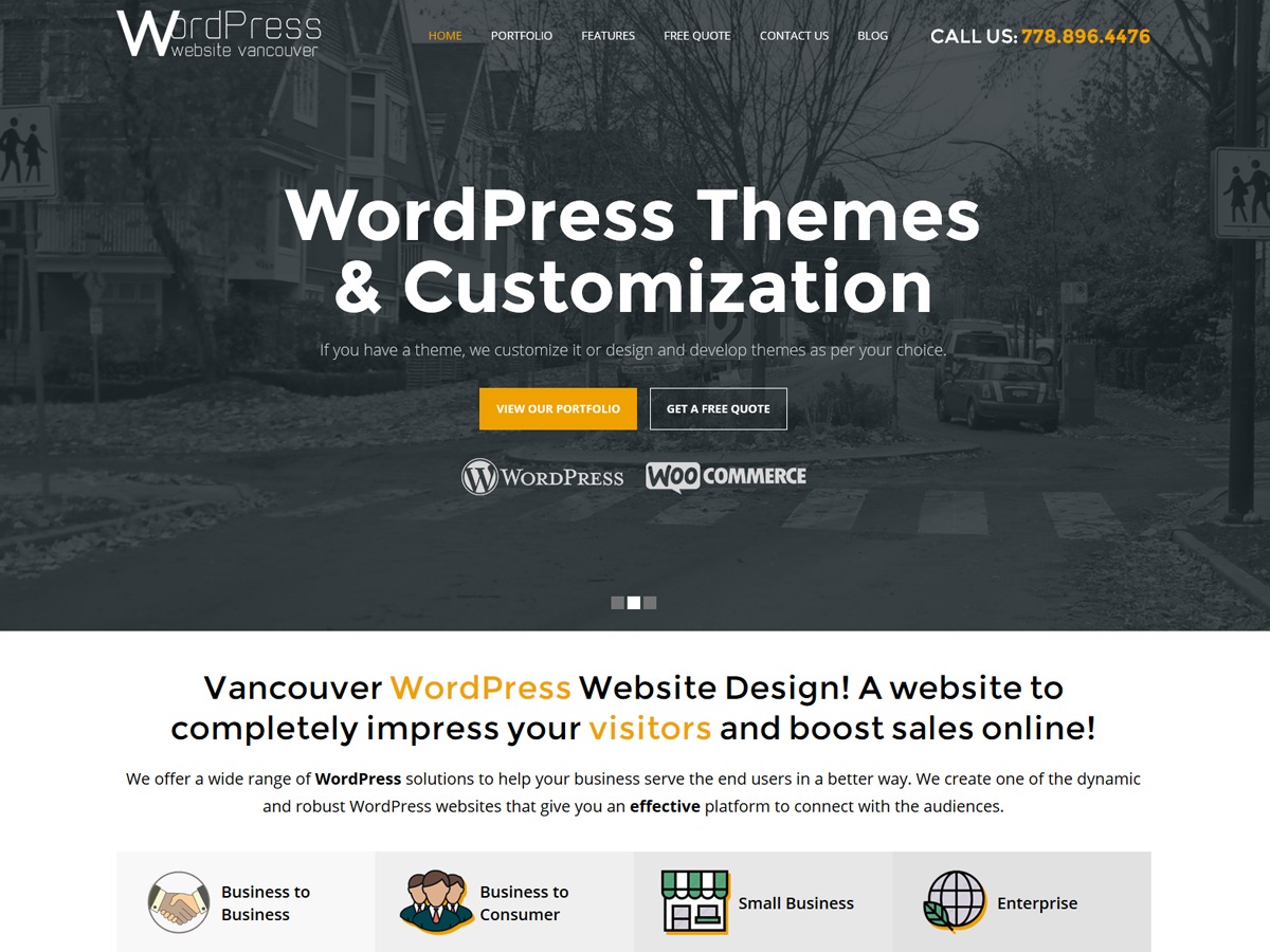 Wordpress Website Vancouver WordPress theme design by Nirvana Canada