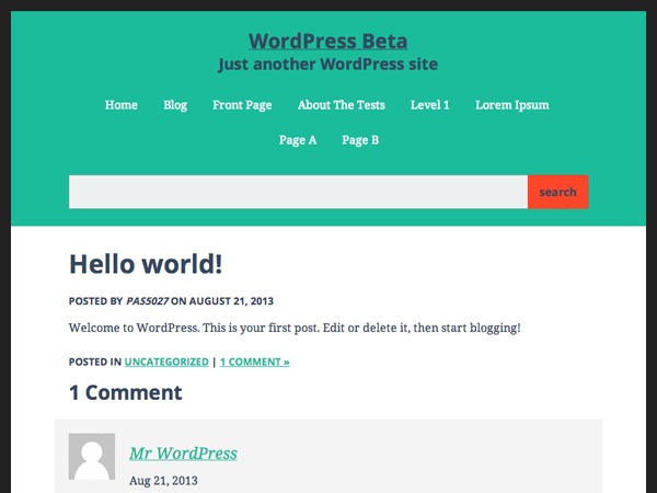 WTAA theme WordPress by Pete Schuster