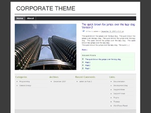 Corporate Theme WordPress theme by Kitkat