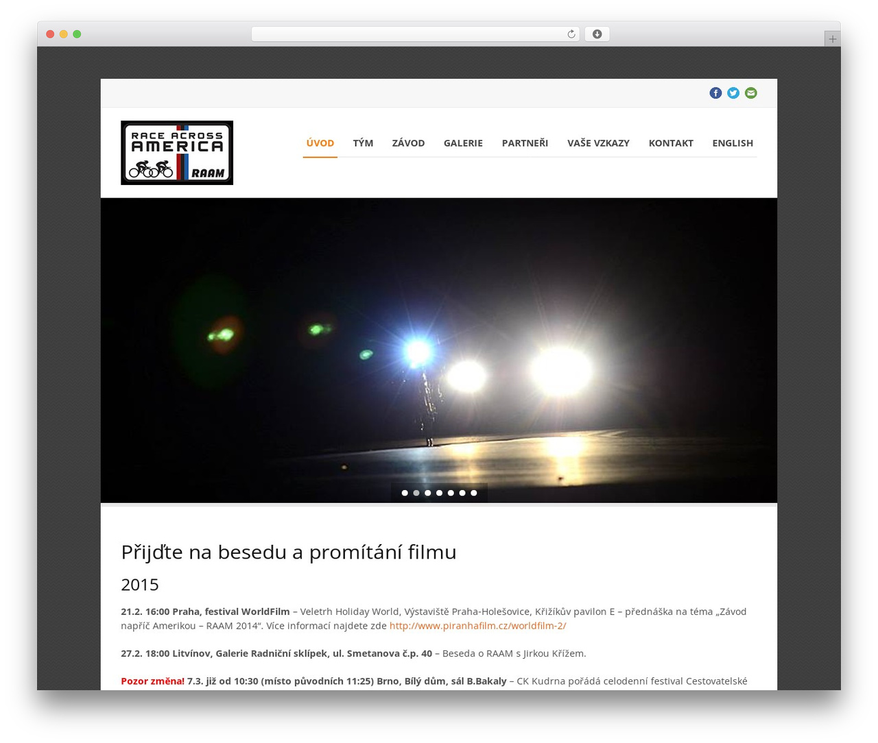 Maxima WordPress theme design - raam.cz