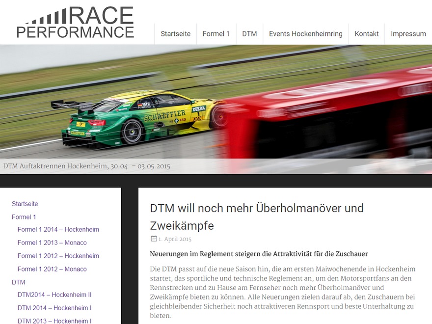 RacePerformance theme WordPress RacePerformance theme WordPress