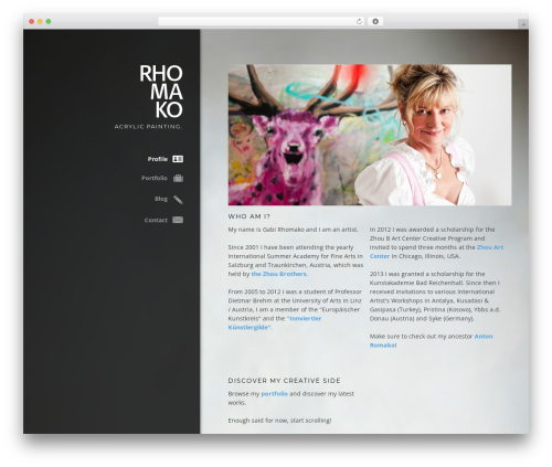 Selfless top WordPress theme - rhomako.net