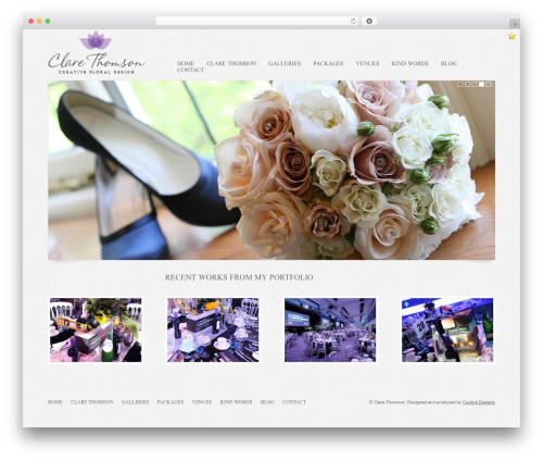 Simplic WordPress theme - clare-thomson.com