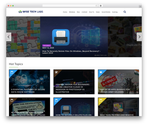 The Wise Tech theme WordPress - blogs.wisetechlabs.com