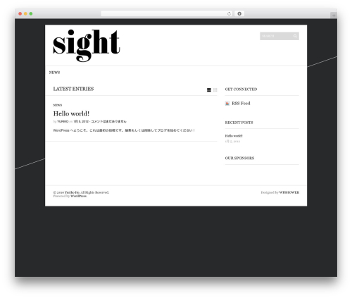Theme WordPress Sight - yuriko-dance.com
