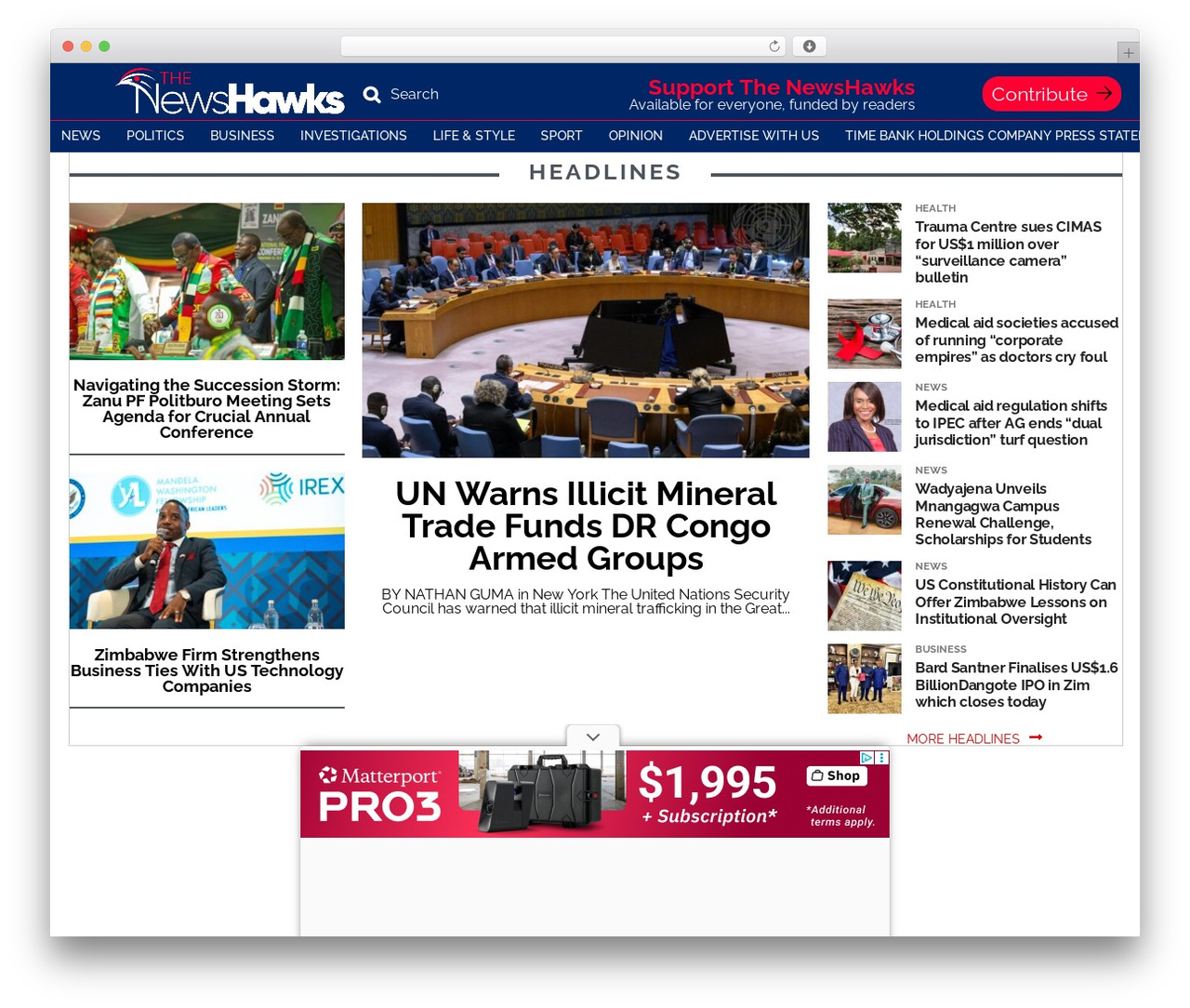 Theme WordPress Zox News - thenewshawks.com