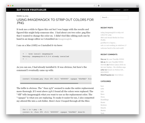 Untitled theme WordPress - rawspinach.org