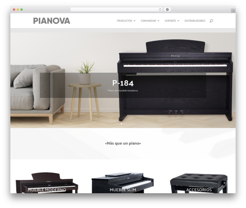 WordPress theme Divi - pianova.es