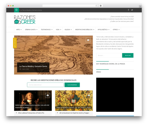 WordPress website theme Caps - razonesparacreer.com