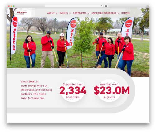 Delek Fund For Hope WordPress theme - delekhope.com