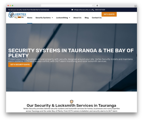 FWeb theme WordPress - vertexsecurity.co.nz