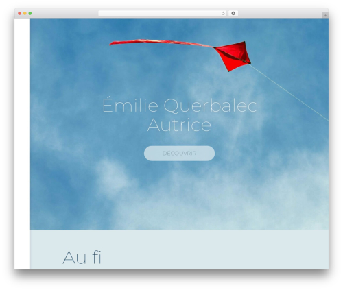 Hello Elementor WordPress theme - emiliequerbalec.com