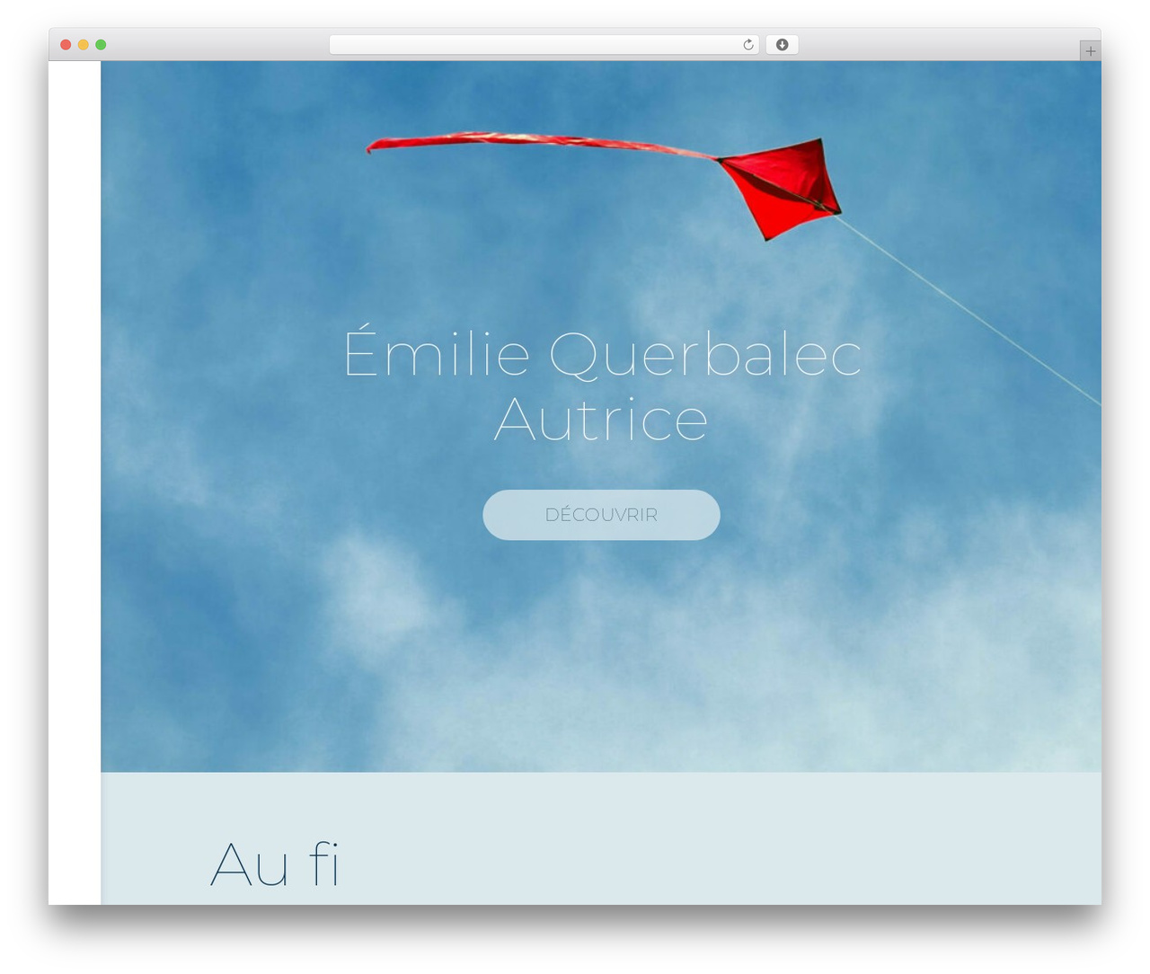 Hello Elementor WordPress theme - emiliequerbalec.com
