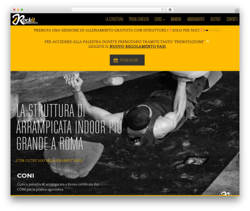 MatworkLab gym WordPress theme - rockit-arrampicataroma.it