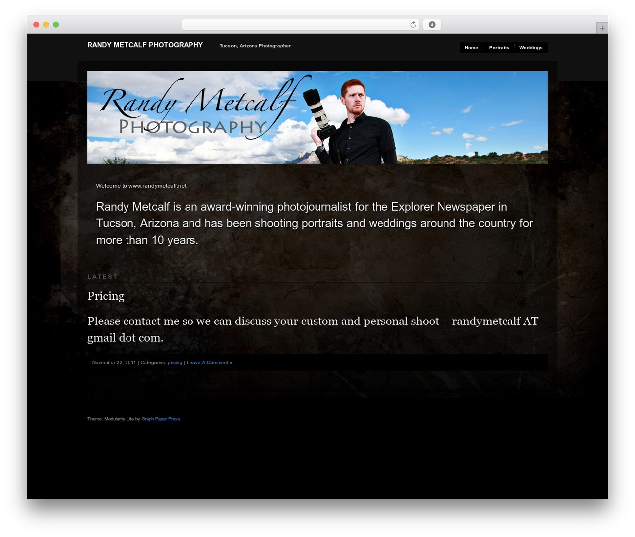 Modularity Lite photography WordPress theme - randymetcalf.net Modularity Lite photography WordPress theme - randymetcalf.net