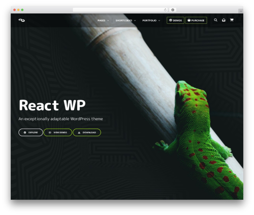 React WordPress theme - react.themecatcher.net