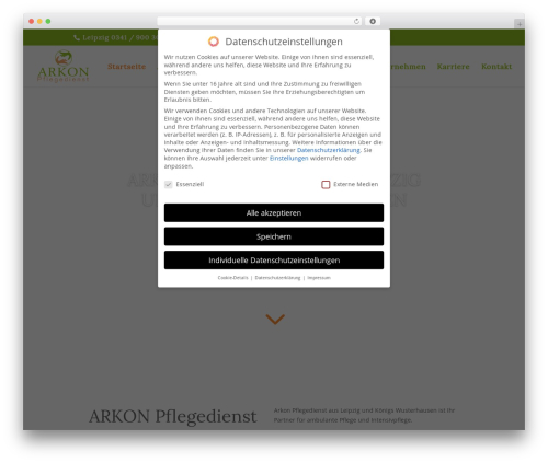 Theme WordPress Divi - arkon-pflegedienst.de