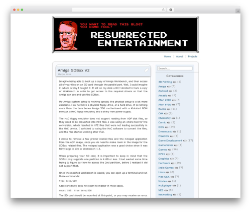 vSlider theme WordPress - resurrected-entertainment.com