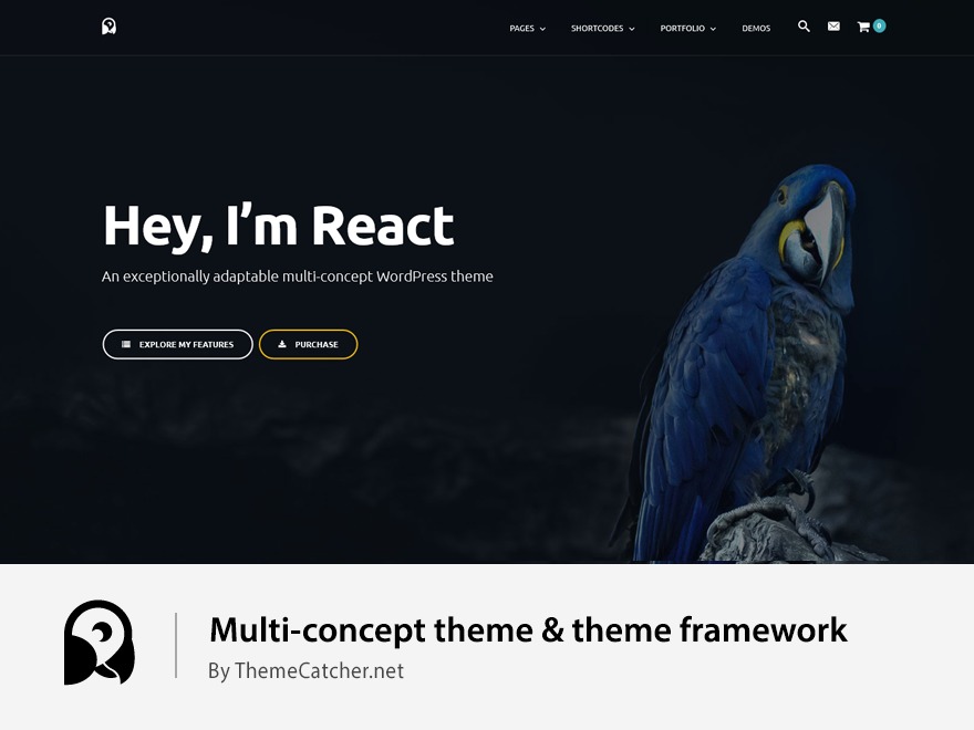 WordPress theme React by ThemeCatcher