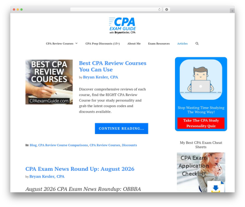 Easy custom auto excerpt premium WordPress plugin - cpaexamguide.com/learn