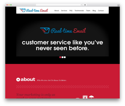 WordPress theme Kronos WP - realtimeemail.com